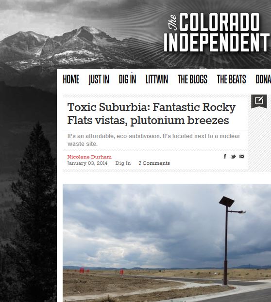 Great Article on Toxic Suberbia from Colorado Independent